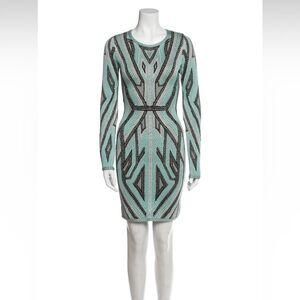 Herve Leger Long Sleeve Bodycon Dress size small